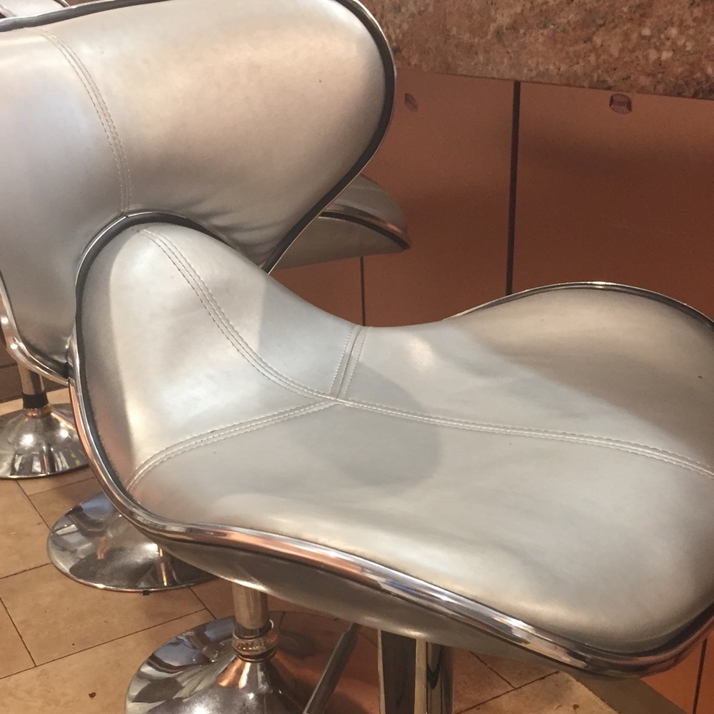 Silver Bar stools!!!!